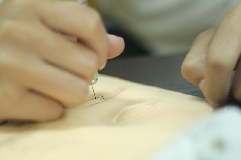 紋繡在假皮練習(xí)的技巧，南寧專業(yè)紋繡給你支招