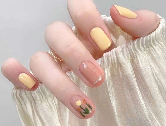 廣西培訓(xùn)美甲分享：春夏黃皮顯白美甲
