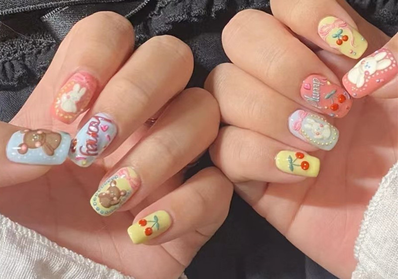 法式櫻桃美甲，南寧美甲進修造型培訓