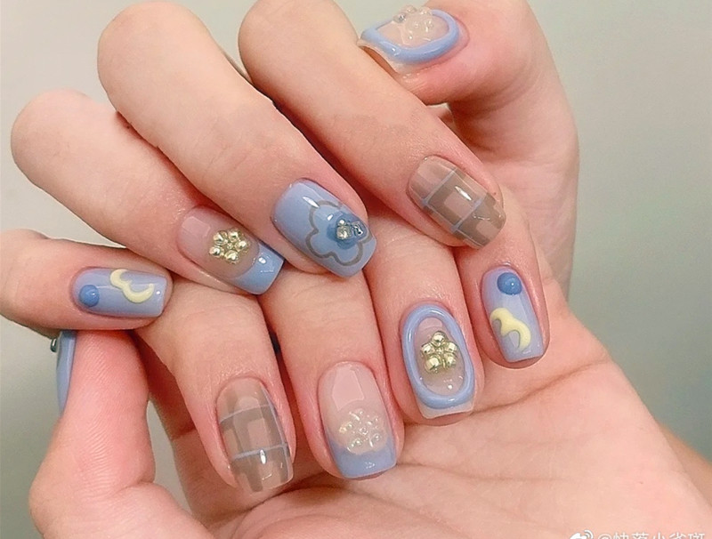 可愛手繪小短甲，零基礎(chǔ)學(xué)美甲技術(shù)