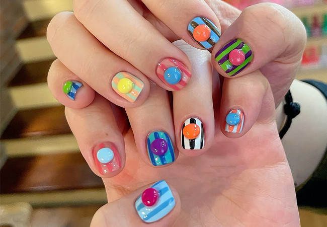 多巴胺美甲，南寧美甲網(wǎng)紅造型分享