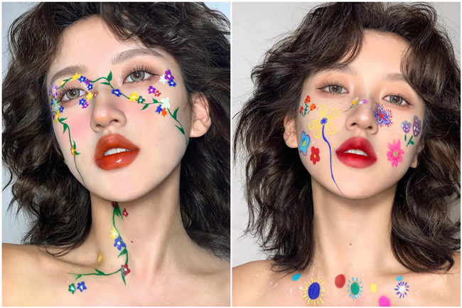 多巴胺彩色妝容，廣西化妝美妝造型學(xué)校整理