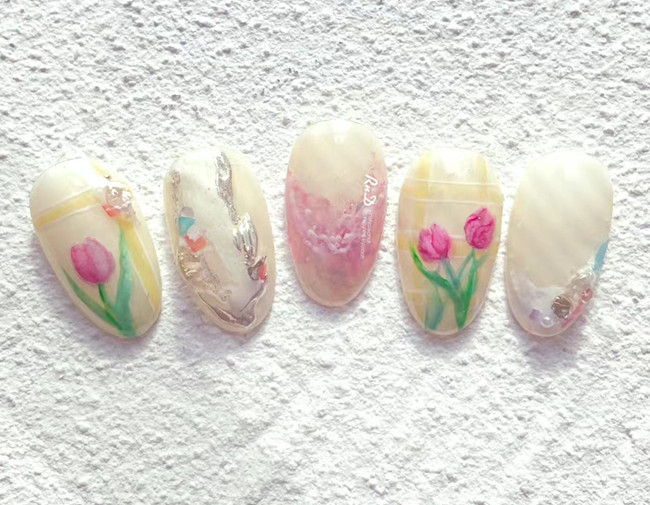 初秋氛圍感美甲，廣西美甲網(wǎng)紅造型學校收集