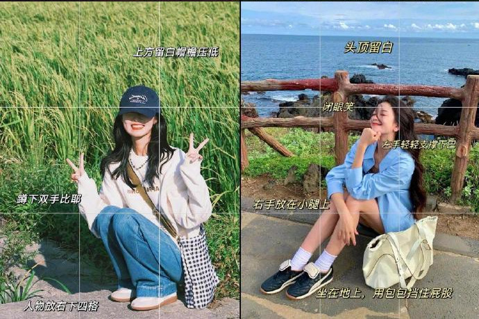 citywalk松弛感拍照姿勢，廣西拍照化妝分享