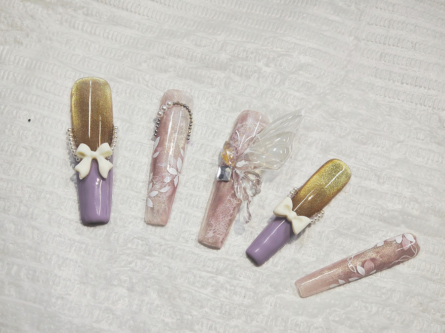 貓眼雕藝美甲，南寧美甲培訓(xùn)新手