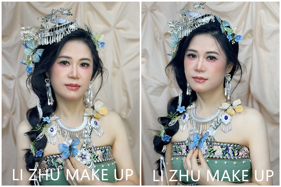 苗疆寫真造型，廣西高彩培訓(xùn)課堂作品