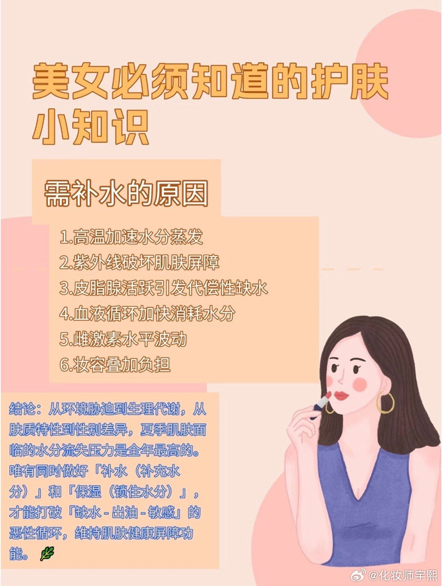 皮膚需要補水的原因，南寧美容師的日常