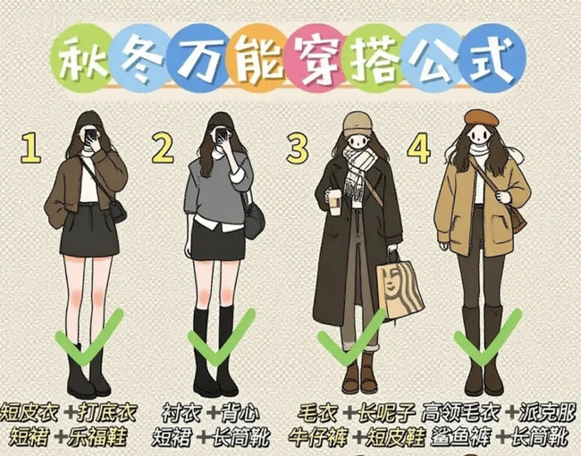 秋冬通用穿搭技巧，廣西化妝形象設(shè)計學(xué)校分享